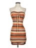 Unbranded 100% Polyester Print Orange Casual Dress Size 2 - photo 1