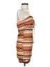 Unbranded 100% Polyester Print Orange Casual Dress Size 2 - photo 4