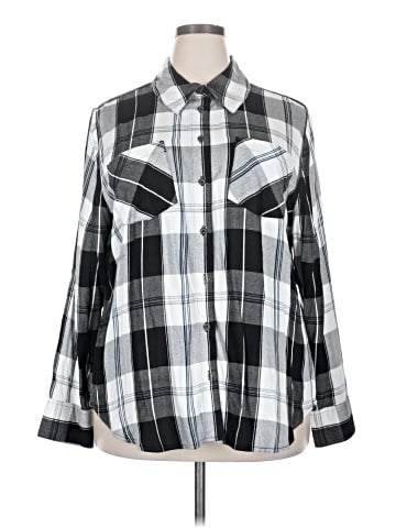 Lane Bryant Long Sleeve Button-Down Shirt (view 1)