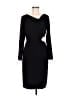 Halston Heritage Solid Black Cocktail Dress Size 6 - photo 1