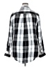 Lane Bryant 100% Rayon Plaid Silver Long Sleeve Button-Down Shirt Size 20 - photo 2