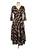 Rabbit Rabbit Rabbit Designs Animal Print Brown Cocktail Dress Size 10 - photo 1