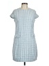 Hermoza Tweed Blue Casual Dress Size L - photo 1