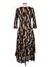 Rabbit Rabbit Rabbit Designs Animal Print Brown Cocktail Dress Size 10 - photo 2
