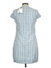 Hermoza Tweed Blue Casual Dress Size L - photo 2