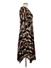 Rabbit Rabbit Rabbit Designs Animal Print Brown Cocktail Dress Size 10 - photo 4