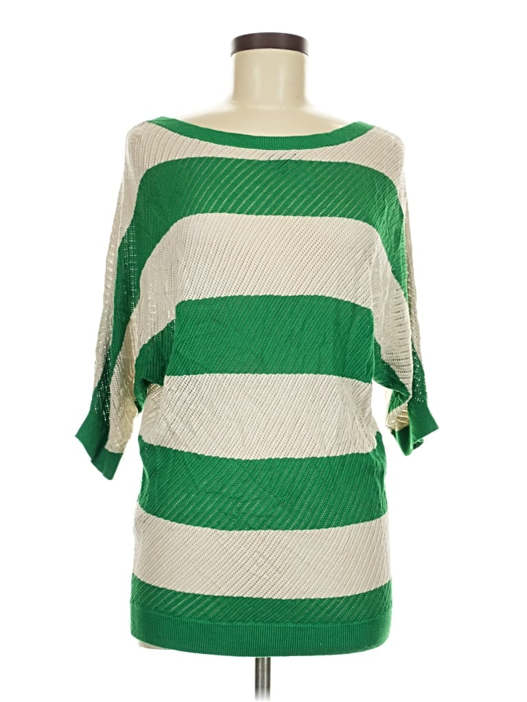 Pre-owned Express Poncho In Green