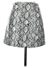 H&M 100% Polyester Animal Print Silver Faux Leather Skirt Size 2 - photo 2