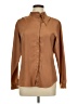 Liz Claiborne 100% Polyester Brown Long Sleeve Blouse Size 10 - photo 1