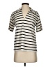 USISI Stripes Ivory Short Sleeve Blouse Size XS - photo 1