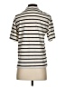 USISI Stripes Ivory Short Sleeve Blouse Size XS - photo 2