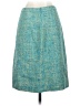 BCBGMAXAZRIA Tweed Teal Blue Silk Skirt Size 2 - photo 2