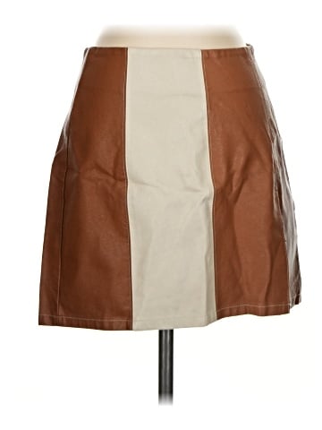 Le Lis Faux Leather Skirt (view 1)