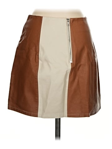 Le Lis Faux Leather Skirt (view 2)