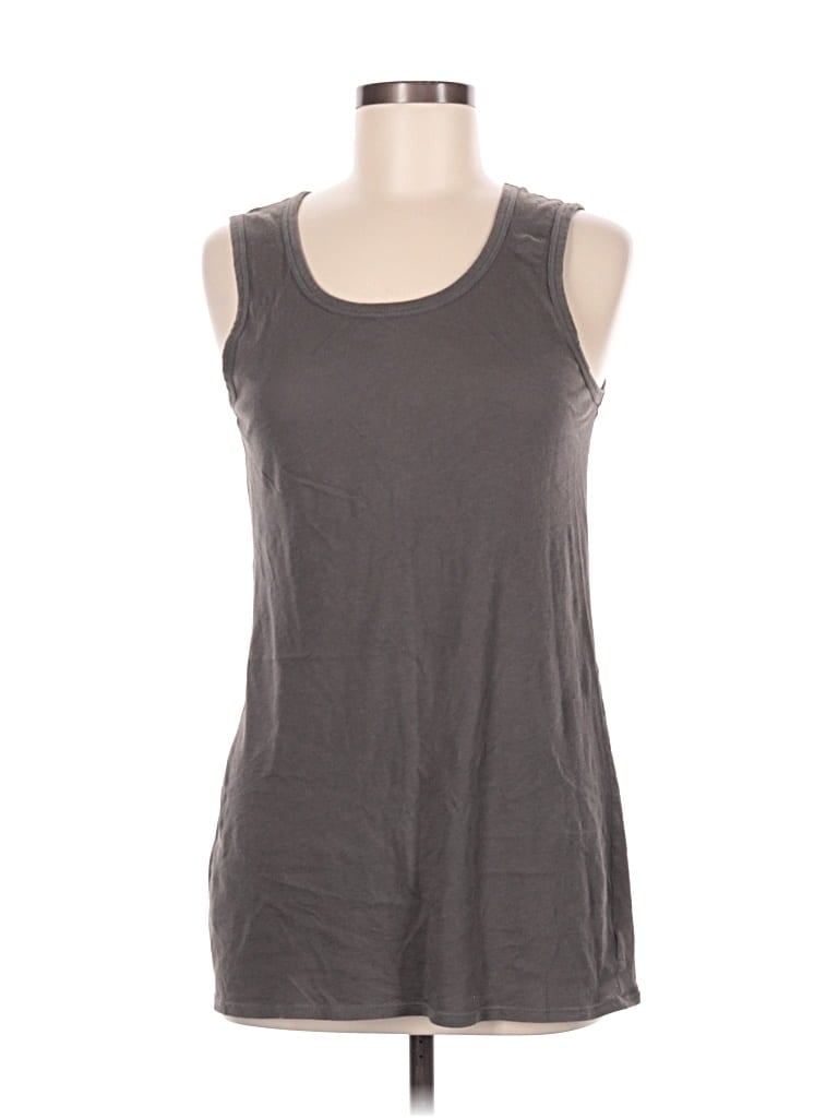 Pre-owned Organic By John Patrick Sleeveless T-shirt In Gray