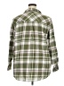 Gap Plaid Green 3/4 Sleeve Button-Down Shirt Size XXL - photo 2