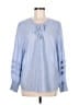 Rails Blue Long Sleeve Blouse Size M - photo 1