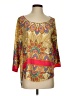 Aqua 100% Polyester Gold 3/4 Sleeve Blouse Size S - photo 1