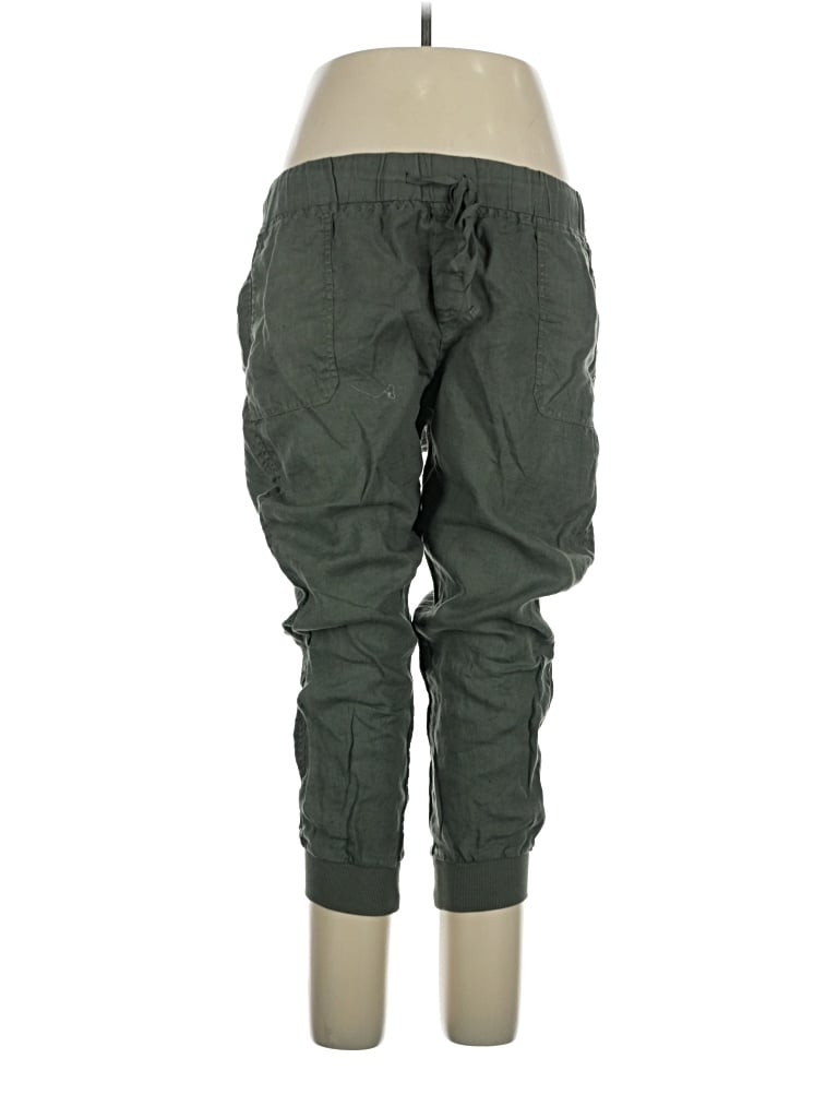 Pre-owned Caslon Linen Pants In Green