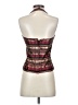 Xscape 100% Acetate Stripes Brown Tank Top Size 4 - photo 2