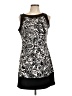 XOXO Graphic Color Block Damask Multi Color Black Cocktail Dress Size L - photo 1