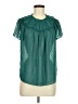 J.Crew 100% Polyester Teal Short Sleeve Blouse Size XS - photo 1