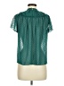 J.Crew 100% Polyester Teal Short Sleeve Blouse Size XS - photo 2