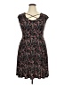 Meri Skye Paisley Black Casual Dress Size 2X - photo 1