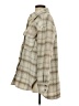H&M 100% Polyester Plaid Tan Coat Size S - photo 5