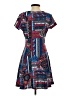 Como Black Paisley Blue Casual Dress Size S - photo 2