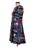 Como Black Paisley Blue Casual Dress Size S - photo 5