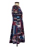 Como Black Paisley Blue Casual Dress Size S - photo 4
