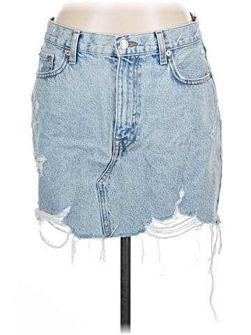 MNG Denim Skirt (view 1)