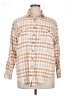 Billabong Plaid Tan Long Sleeve Button-Down Shirt Size XL - photo 1