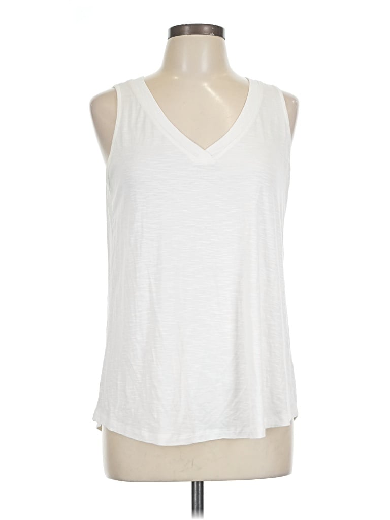 Pre-owned 24/7 Maurices Sleeveless T-shirt In White
