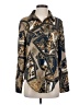 Michel Print Gold Long Sleeve Blouse Size S - photo 1