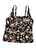 Lands' End Floral Black Swimsuit Top Size 2X (estimated) - photo 1