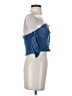 Shein Blue 3/4 Sleeve Blouse Size S - photo 4