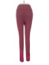 Bandier Color Block Burgundy Active Pants Size M - photo 2