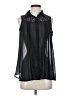 Charming Charlie 100% Nylon Black Sleeveless Blouse Size S - photo 1