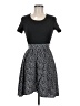 Shein 100% Polyester Graphic Black Casual Dress Size 6 - photo 1