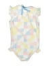 Assorted Brands Argyle Ivory One Piece Swimsuit Size 9 - photo 2