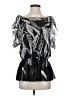 Bebe Silver 3/4 Sleeve Blouse Size S - photo 1