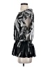 Bebe Silver 3/4 Sleeve Blouse Size S - photo 5