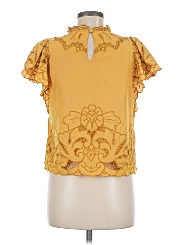 By Anthropologie Short Sleeve Blouse (view 2)