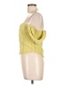 White Fox Solid Yellow Short Sleeve Top Size L - photo 5