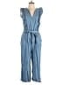 Gap Solid Blue Jumpsuit Size L - photo 1