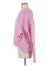 Elan Hearts Pink Pullover Sweater Size M - photo 5
