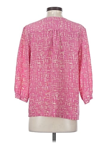 Sara Campbell 3/4 Sleeve Silk Top (view 2)