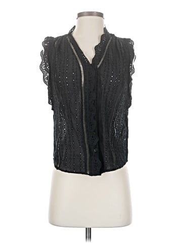 White House Black Market Sleeveless Button-Down Shirt (view 1)